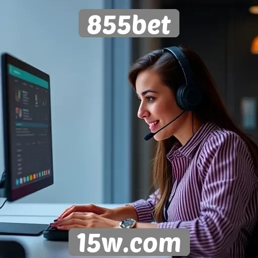 Funcionamento do suporte ao cliente da 855bet